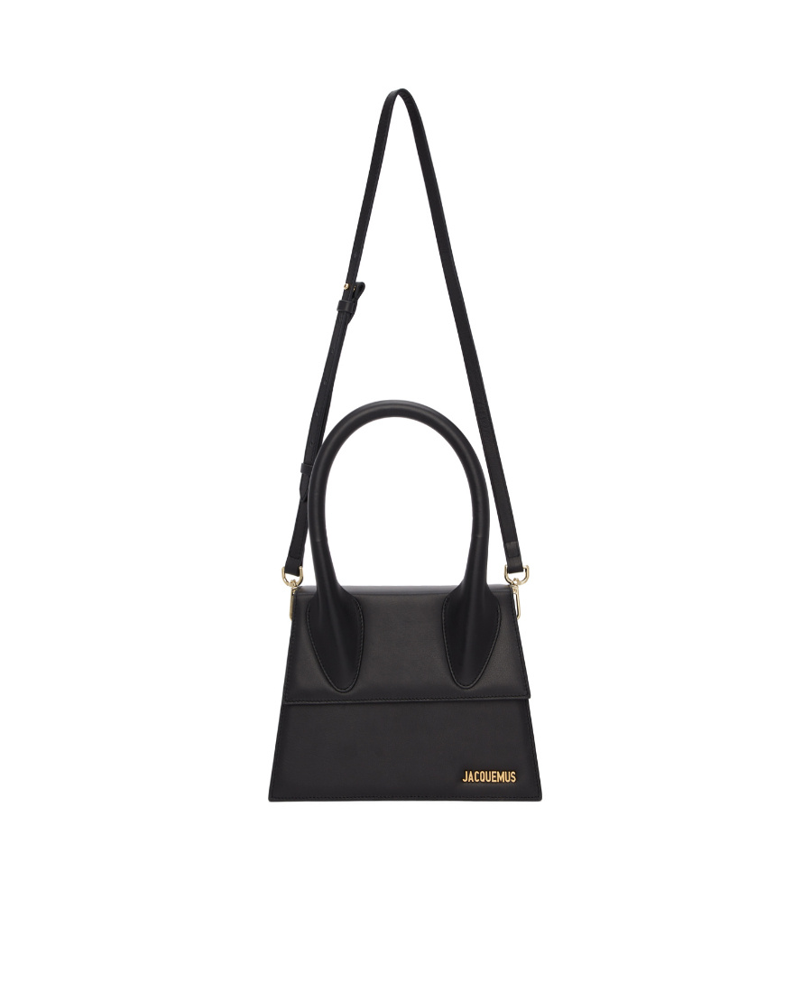 Jacquemus Le Grand Chiquito Bag Leather Large In Black