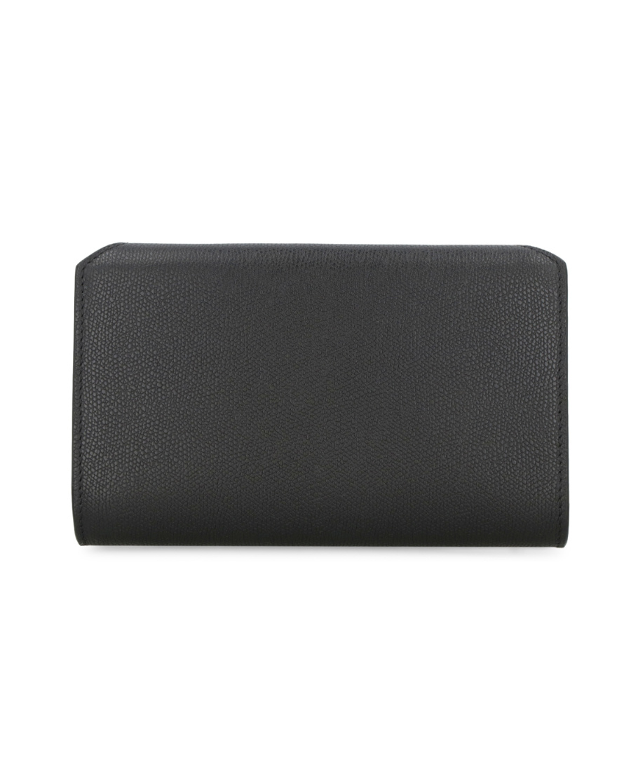 Valextra Nolo Chain-linked Wallet In Black