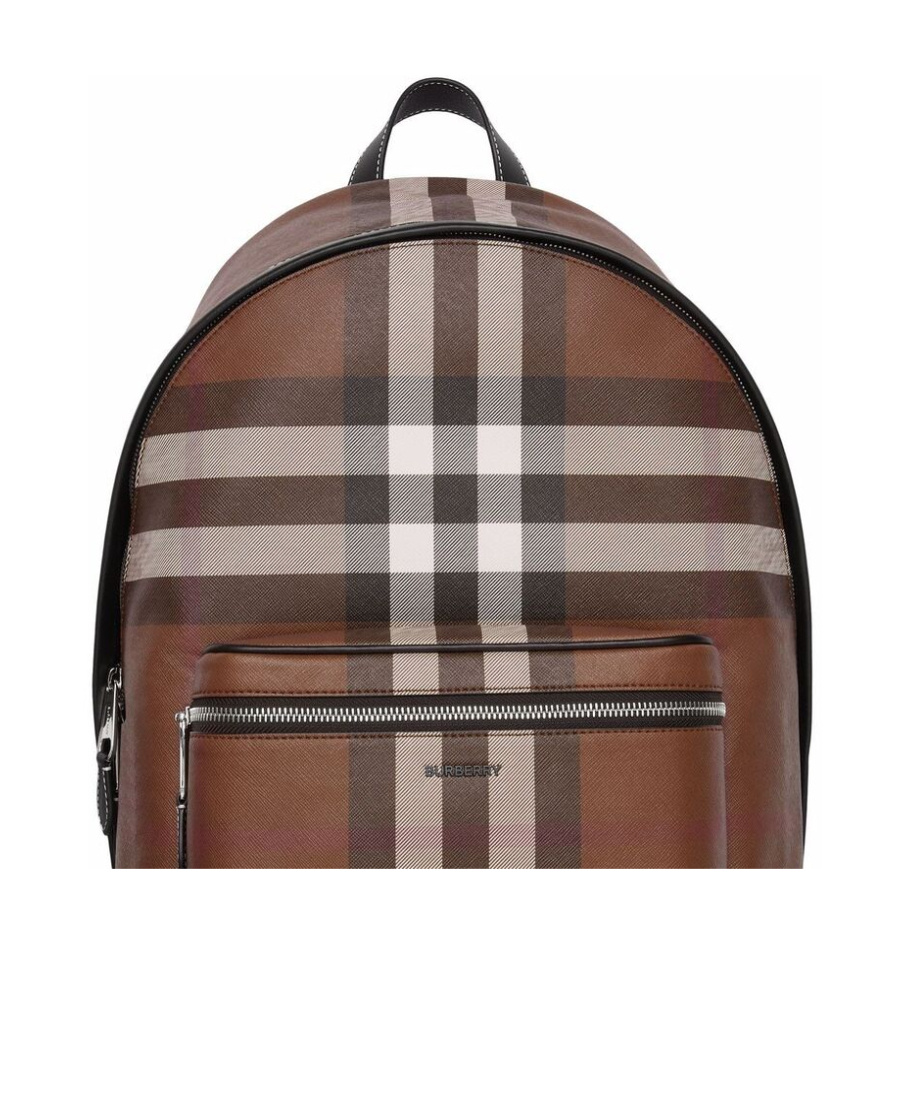 Burberry Check-print Backpack In Brown