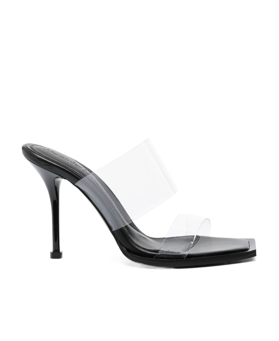 Alexander Mcqueen Open-toe Leather 100mm Mules In White