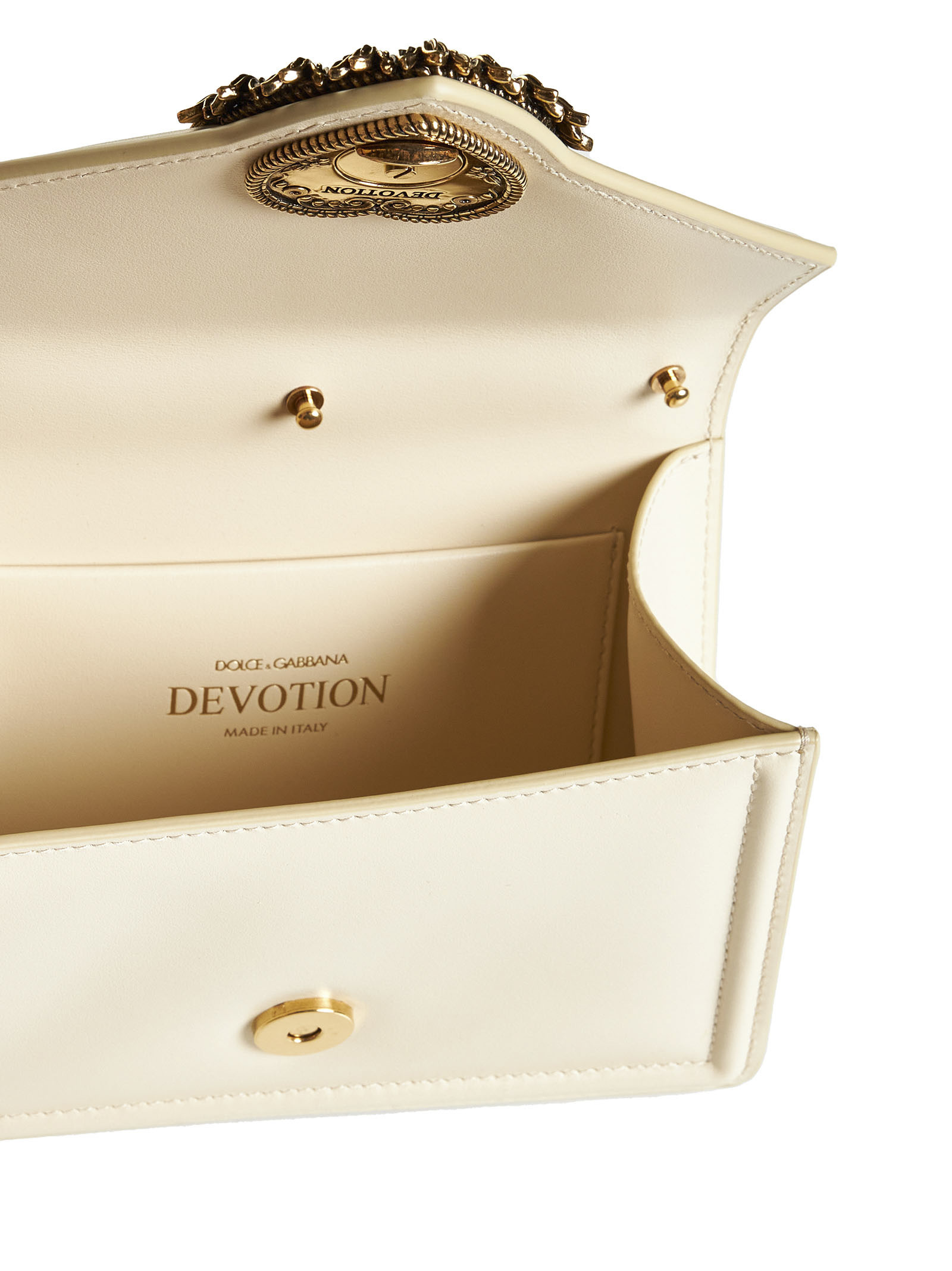 Dolce & Gabbana Dolce Gabbana Devotion Small Tote Bag In White
