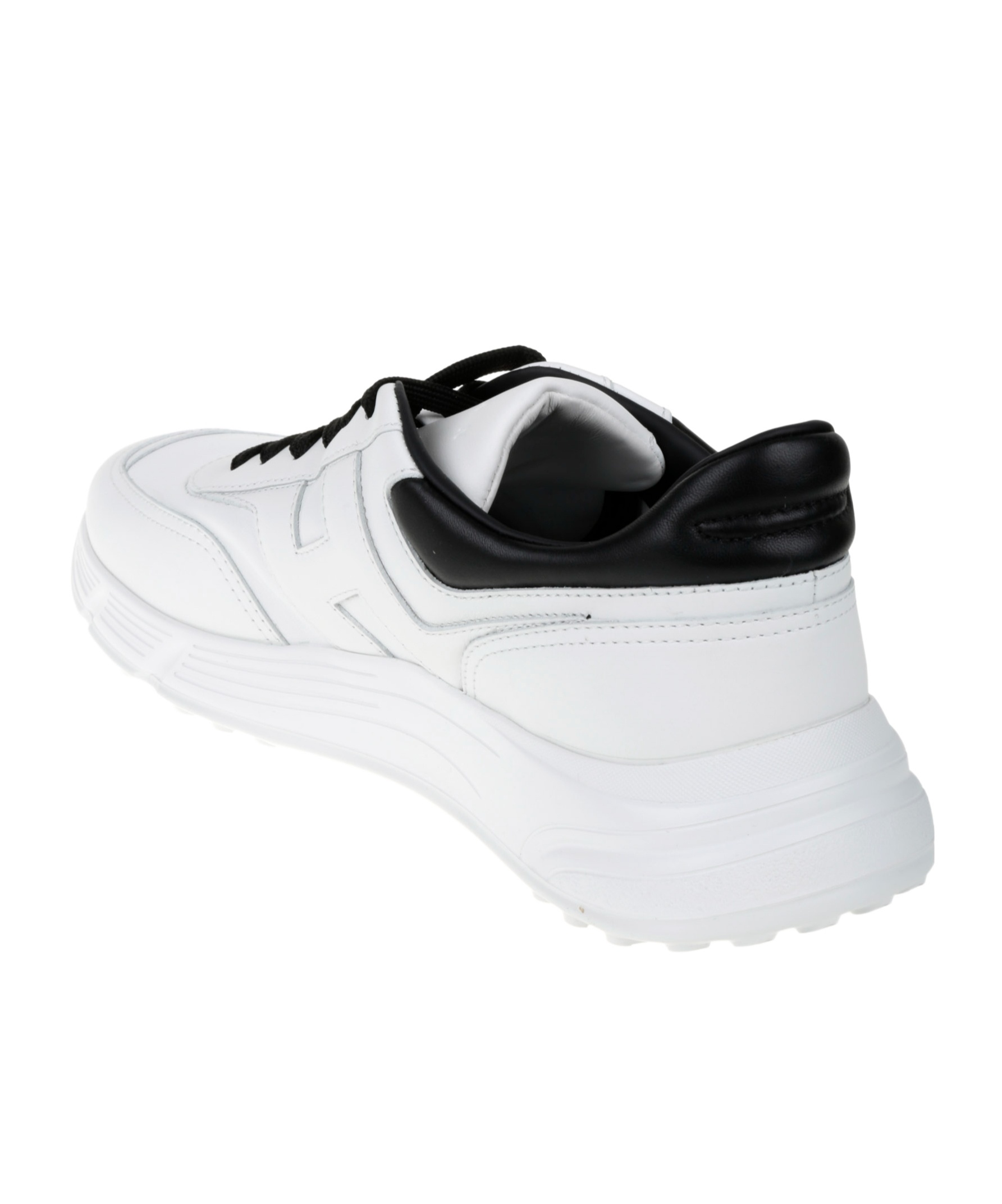 Hogan Round Toe Sneakers In White