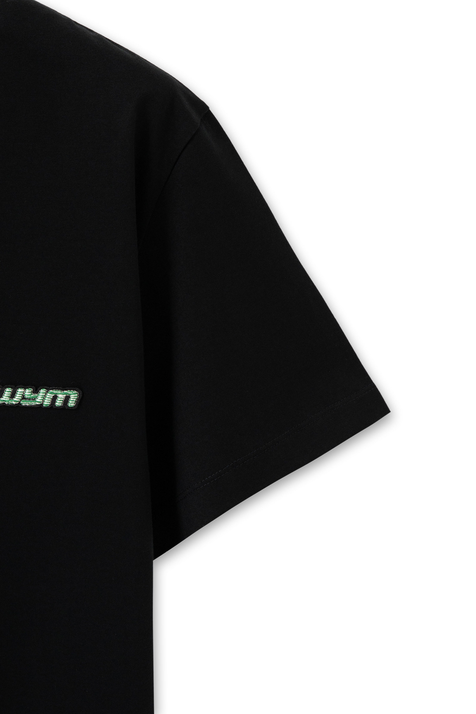 Wooyoungmi Black Light Graphic T-shirt In Black