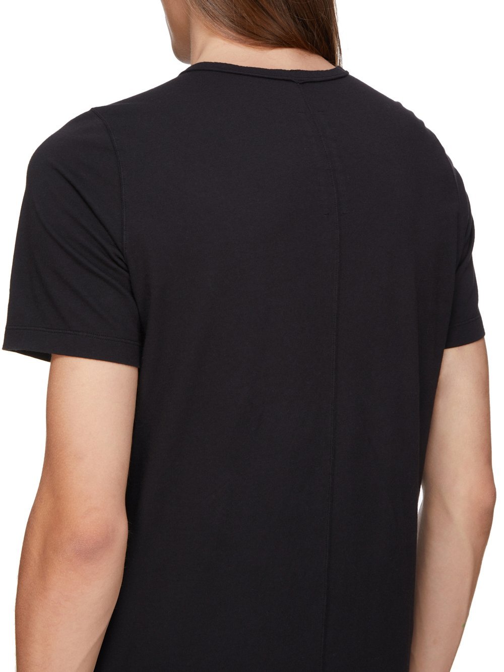 Rick Owens Drkshdw Level T-shirt With Asymmetric Hem And Graphic Print In Black