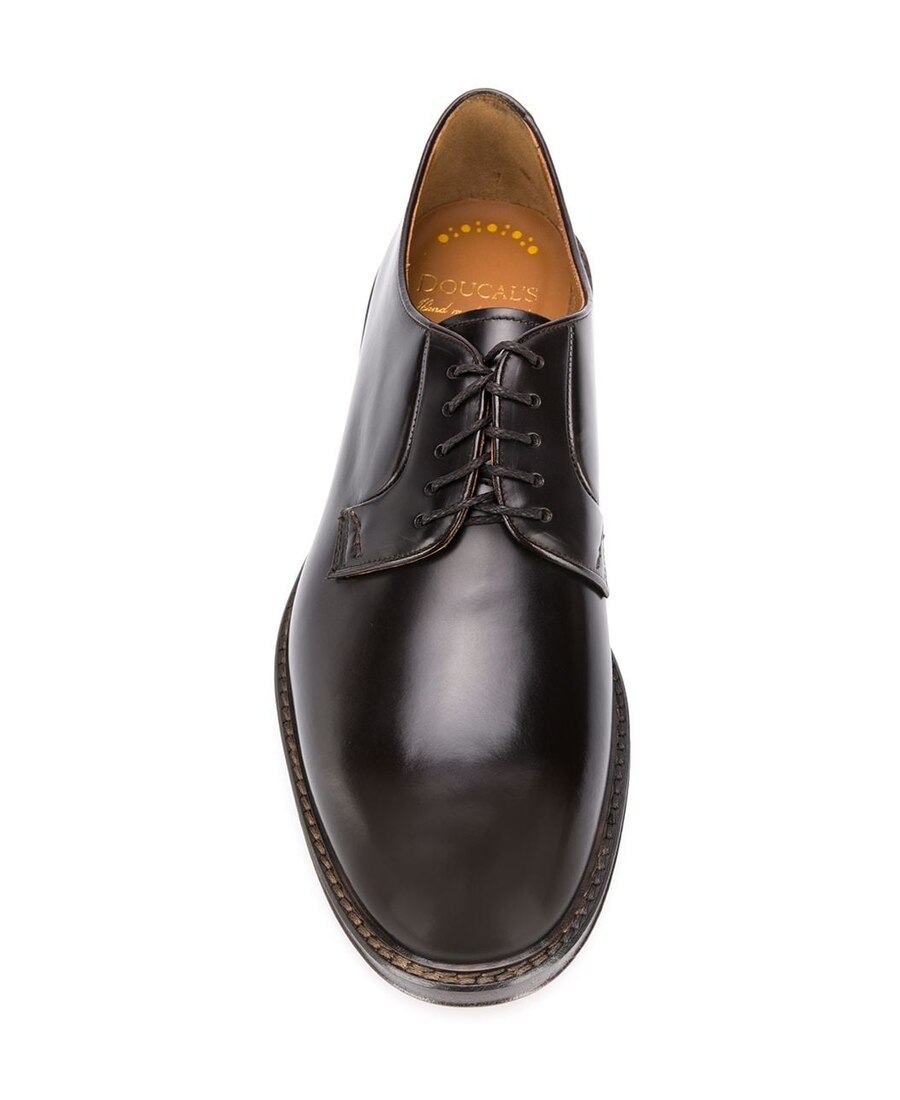 Doucal's Scarpe Derby Doucals In Pelle Spazzolata In Black