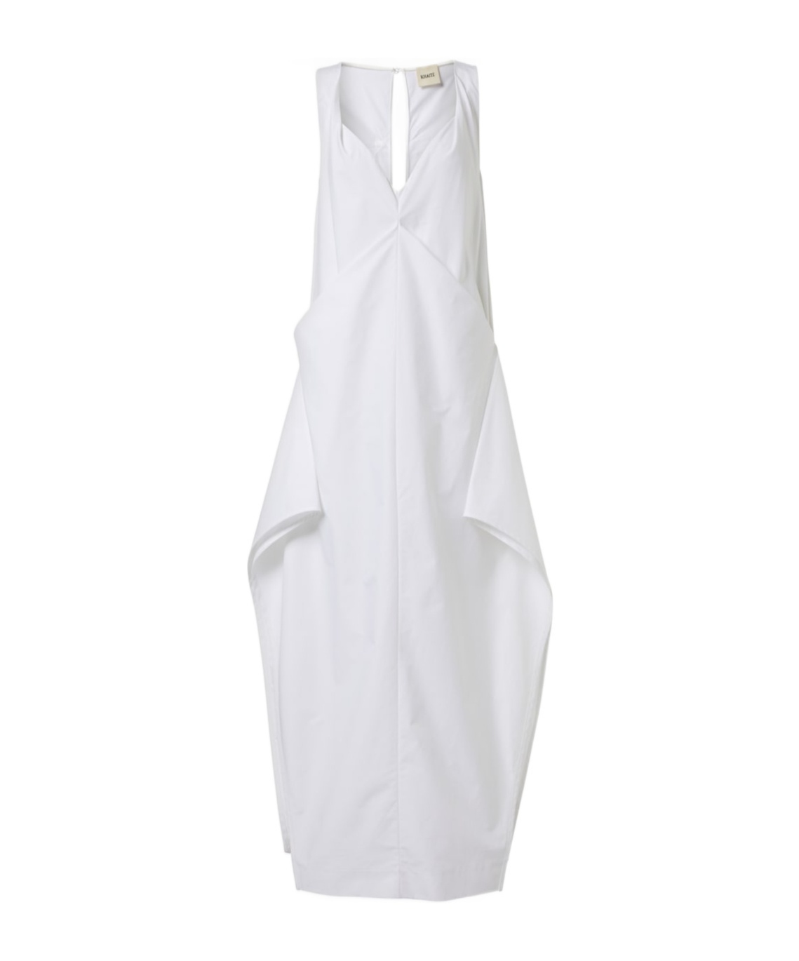 Khaite Kenith Cotton Maxi Dress In White
