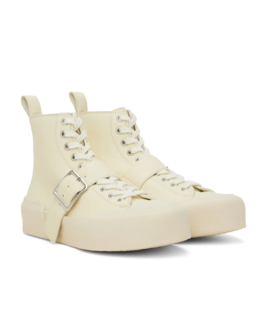 JIL SANDER ROUND HEAD LACE-UP CASUAL SPORTS SHOES