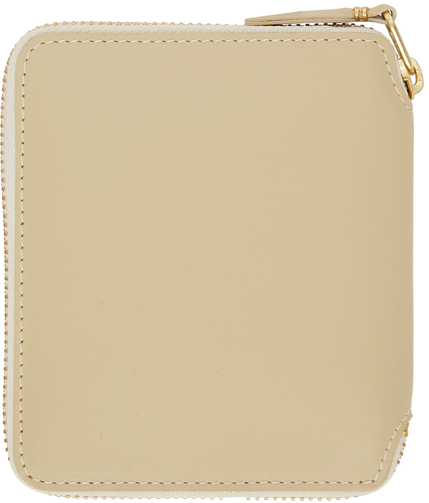 Comme Des Garçons Zip-aournd Wallet In Nude