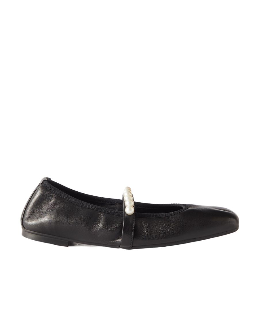 Stuart Weitzman Ballet Flats Woman Color Black In Black