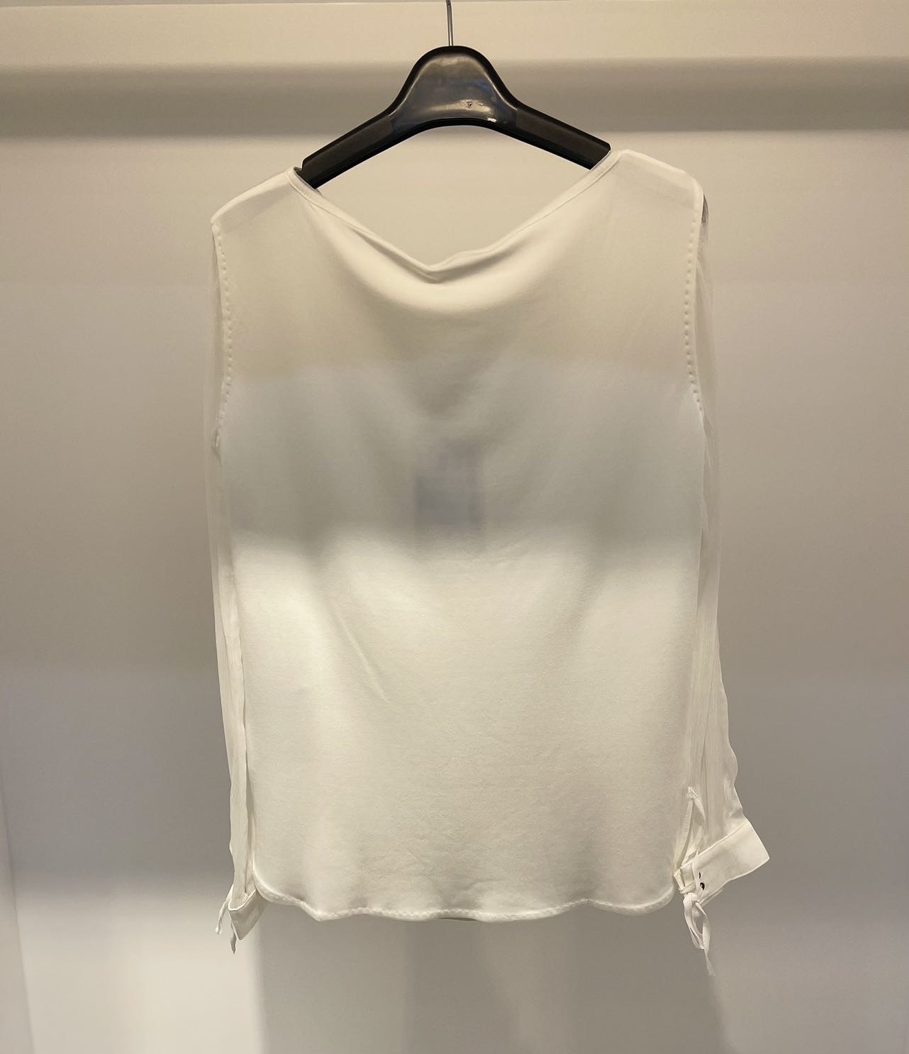 Max Mara Long-sleeved Top In Gray