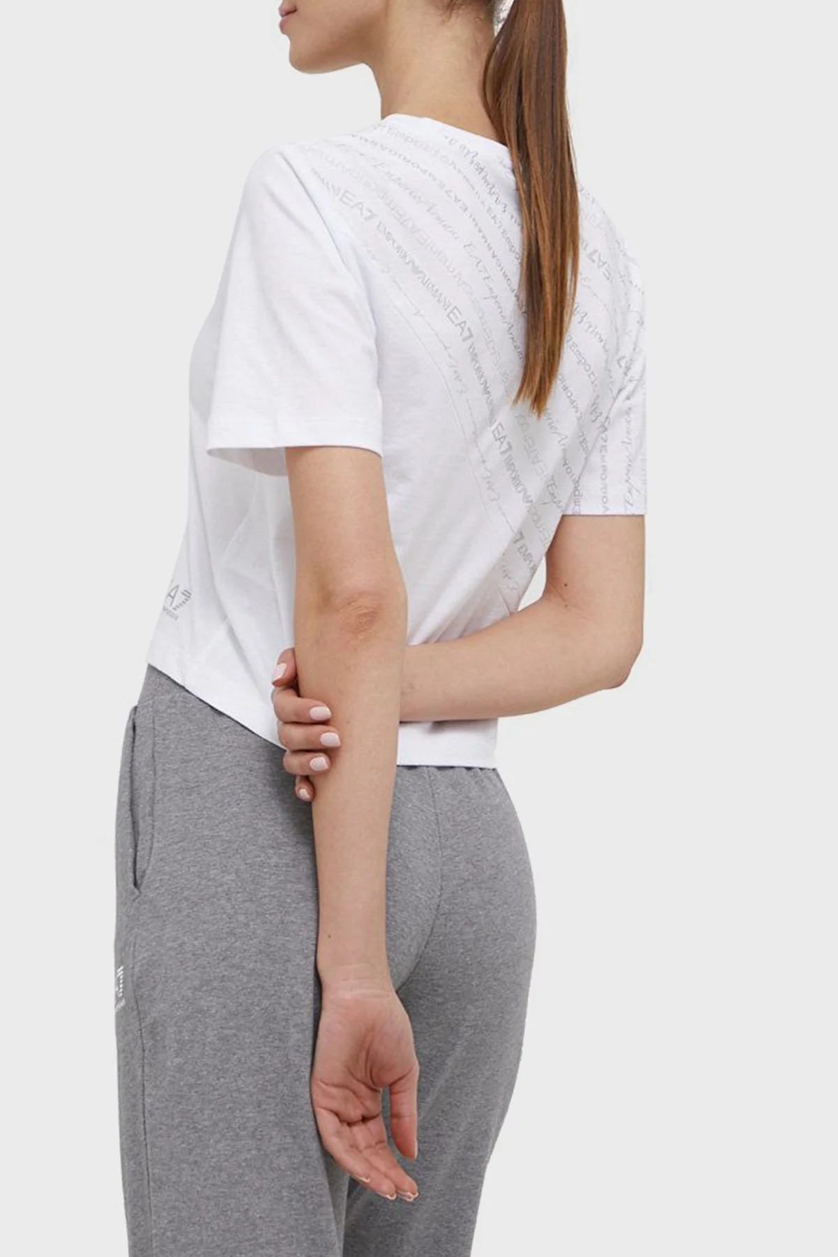 EA7 T-SHIRT WITH ROUND NECK AND SHORT SLEEVES