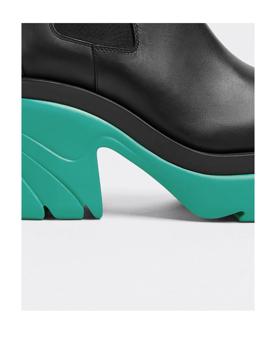 Bottega Veneta Woman Ankle Boots Black Size 10 Calfskin In Black