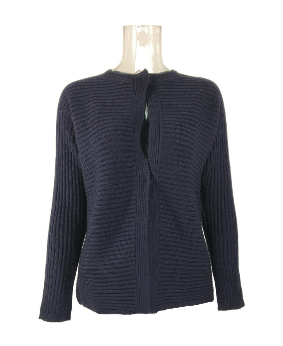 Max Mara Long-sleeved Knitted Cardigan In Black