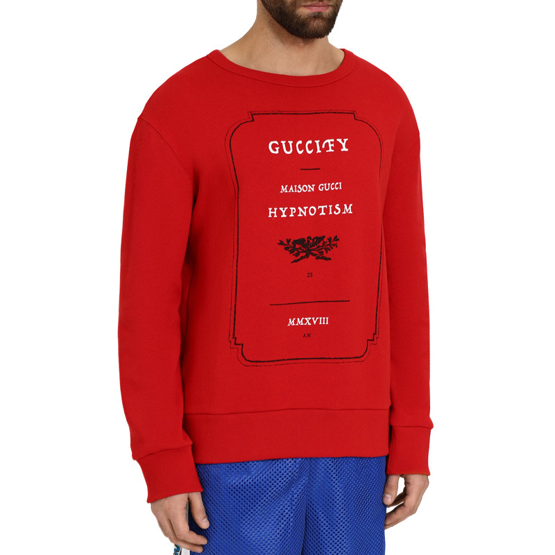 Gucci Printed Sweater In Red