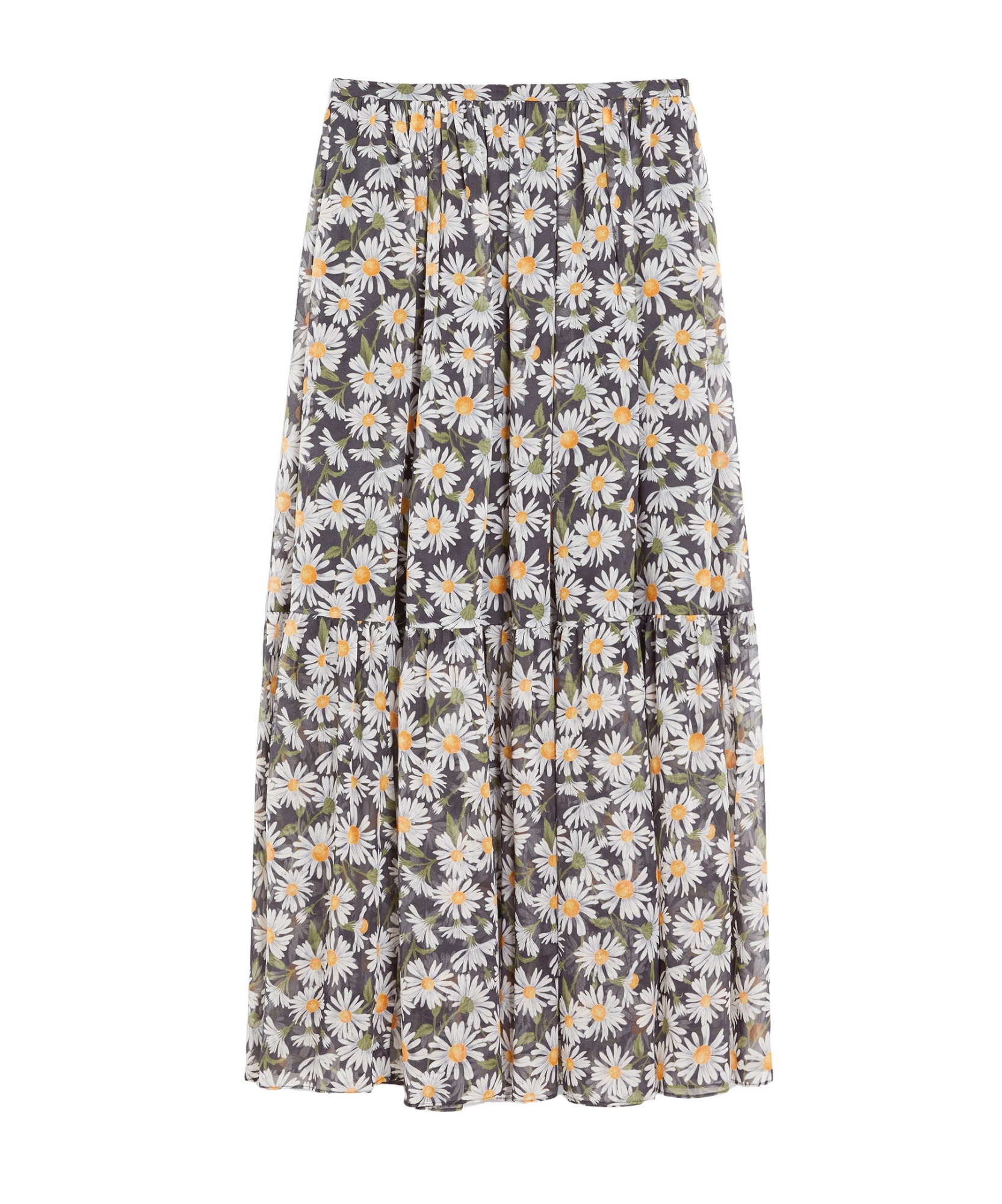 Weekend Max Mara Women's Artello - Printed Silk Long Skirt In Black