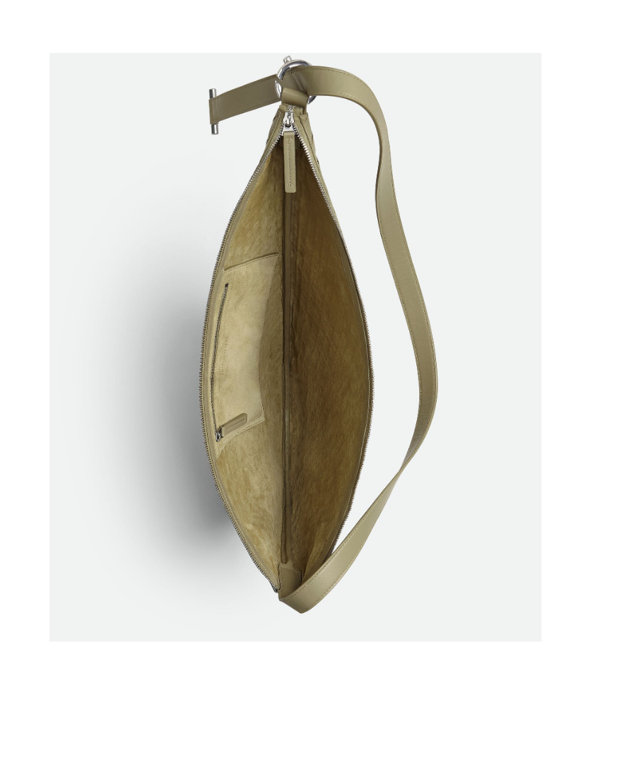 Bottega Veneta Virgule Logo Cross-body Bag In Nude