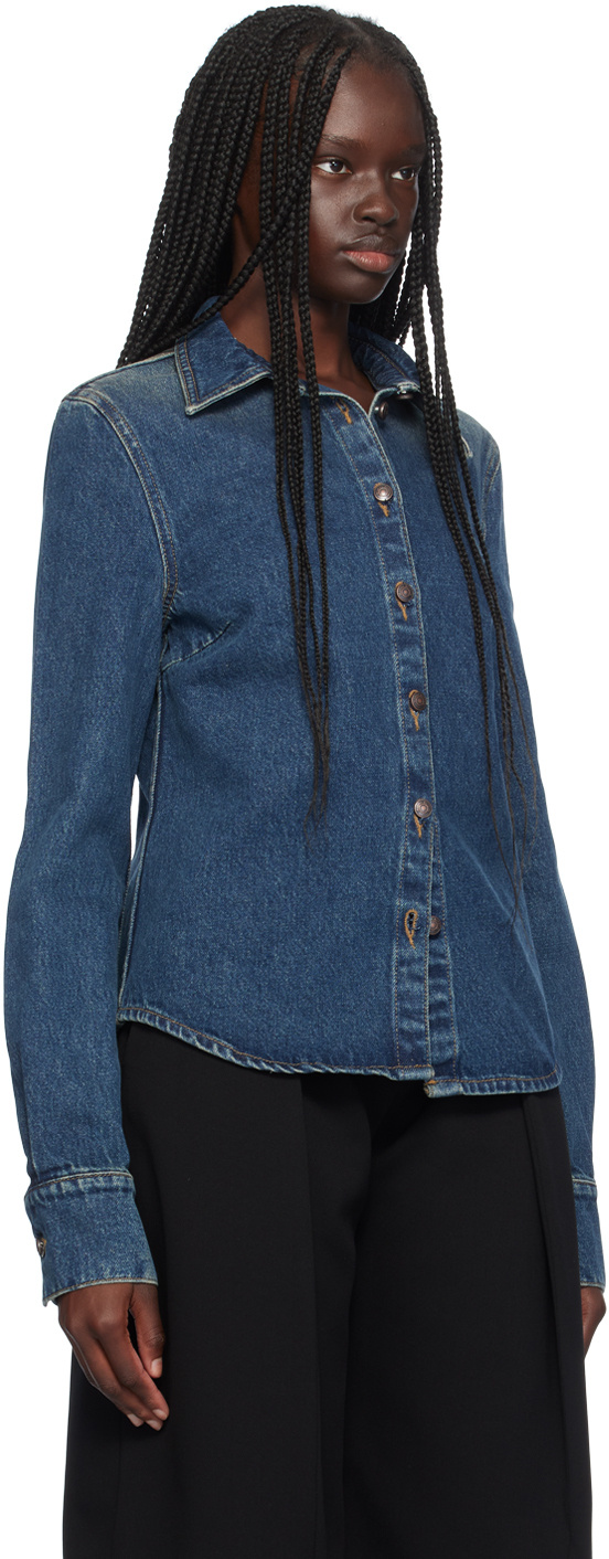MAGDA BUTRYM BUCKLE DENIM SHIRT