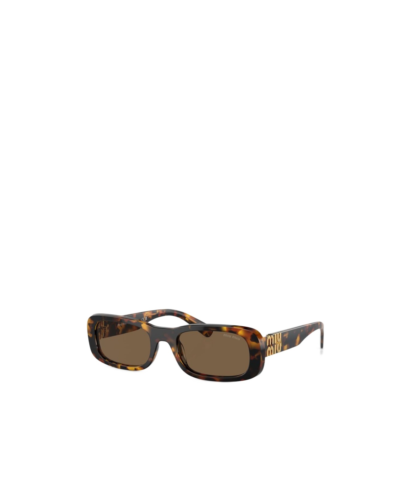Miu Miu Womens Brown Mu 08zs Rectangle-frame Acetate Sunglasses In Brown