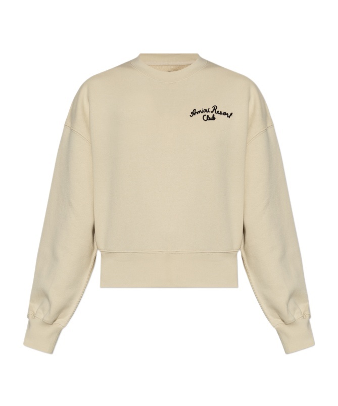 Amiri Resort Club Cotton Sweatshirt In Nude