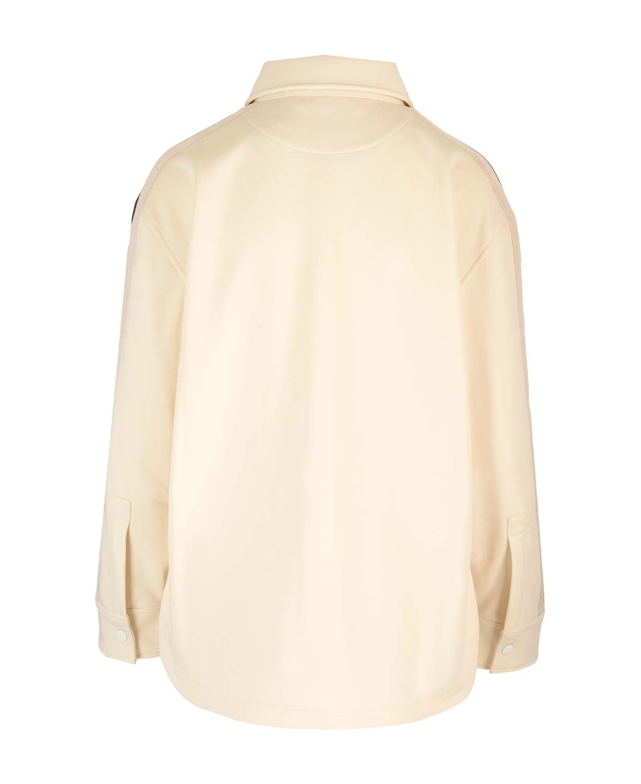 Palm Angels Compact Jersey Overshirt In Nude