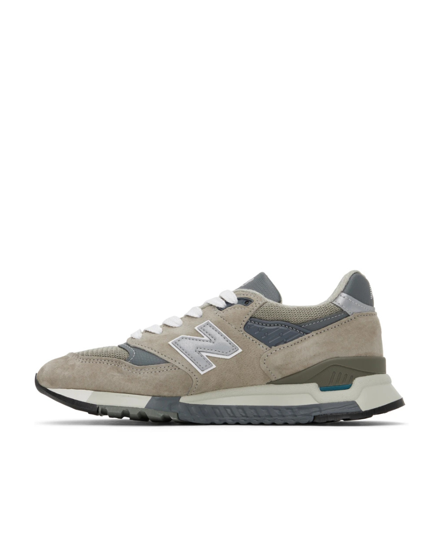 New Balance Multicolor Suede And Fabric U998gr Sneakers In Gray
