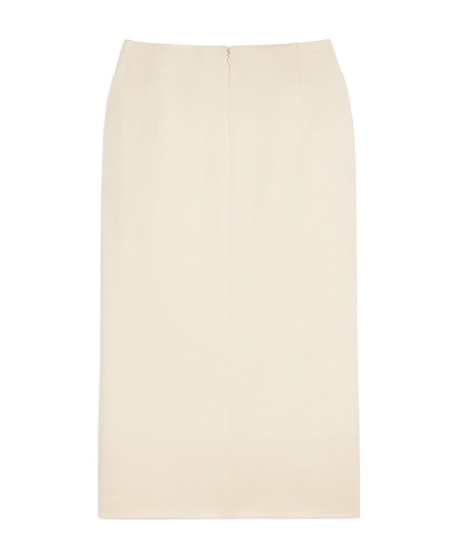 Celine Straight Half-length Skirt In Nude