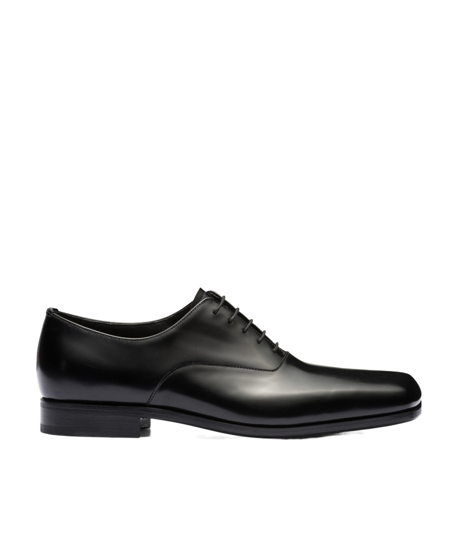 Prada Lacing Business Dress Shoes In Black
