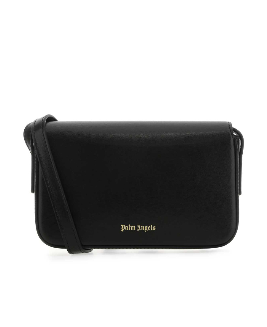 Shop Palm Angels Palm Beach Shoulder Bag In Black