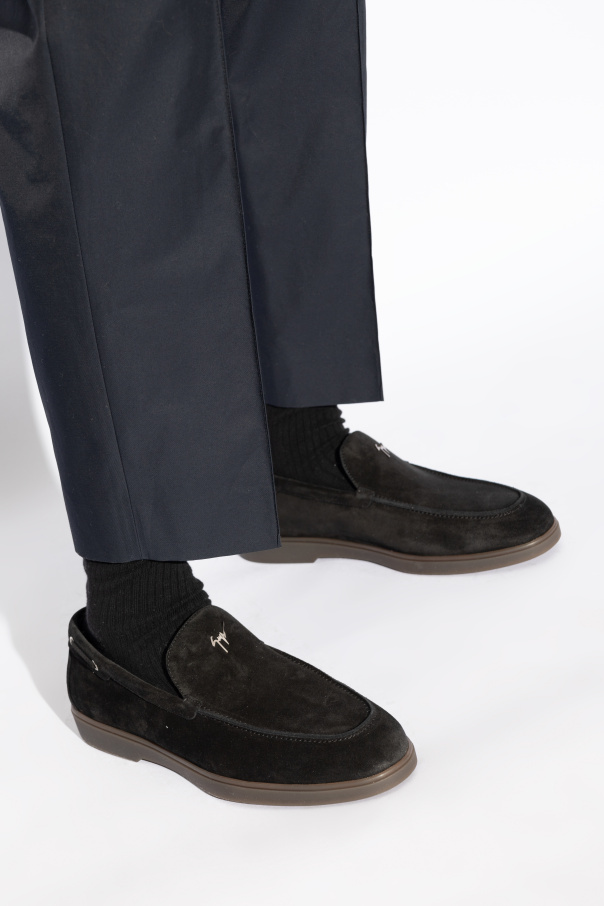 Giuseppe Zanotti Round-head Casual Shoes In Black