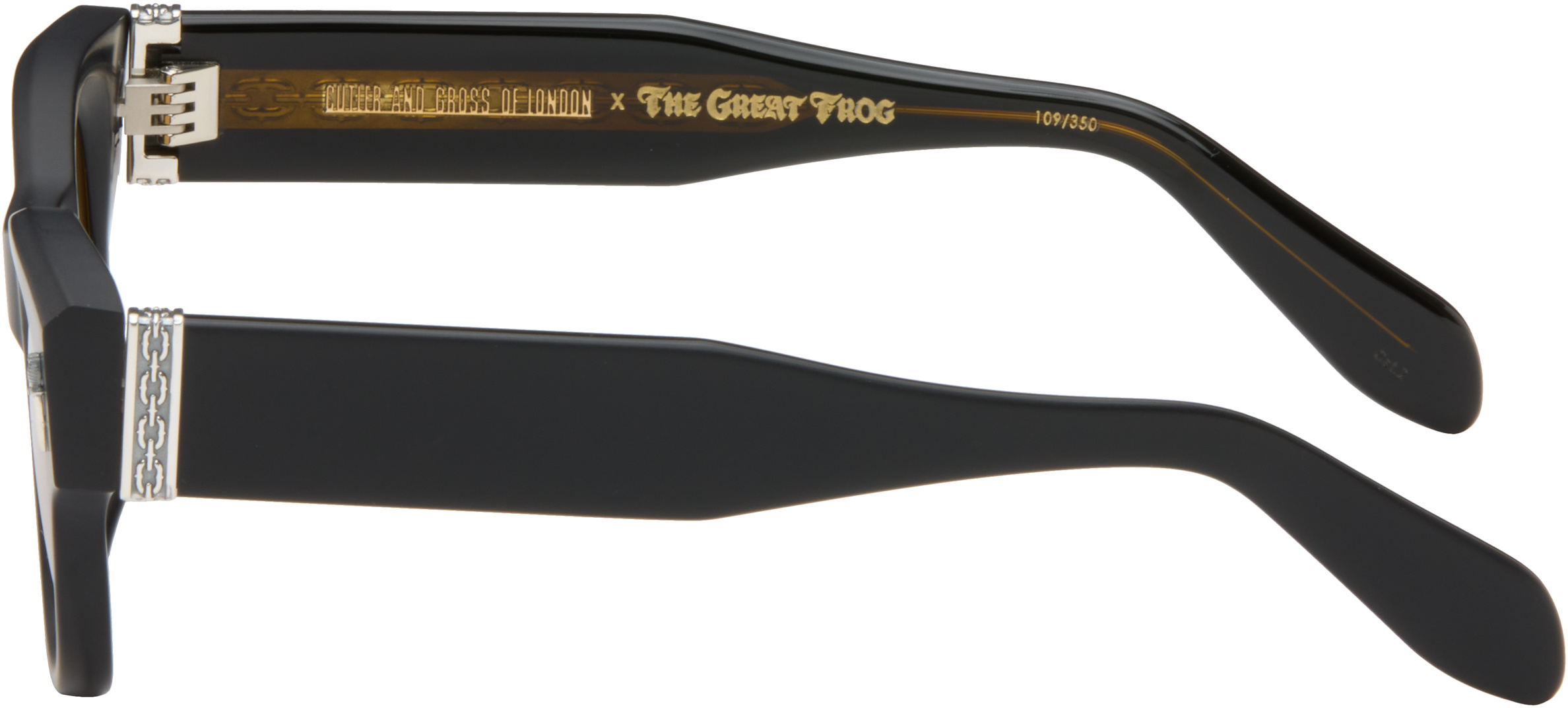 Cutler  Gross Cutler And Gross X The Great Frog Halen Square Sunglasses In Gold
