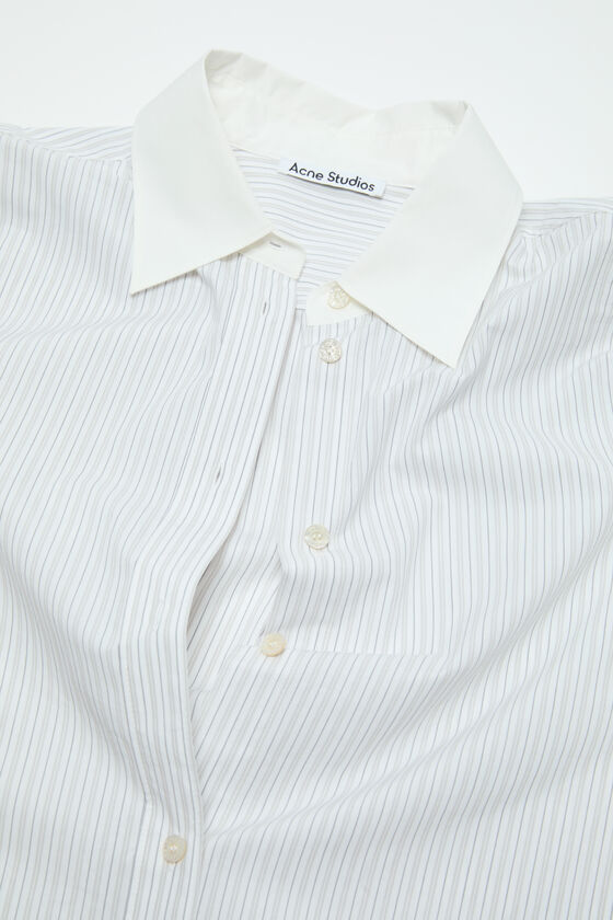 Acne Studios Button-up Layered Shirt In White