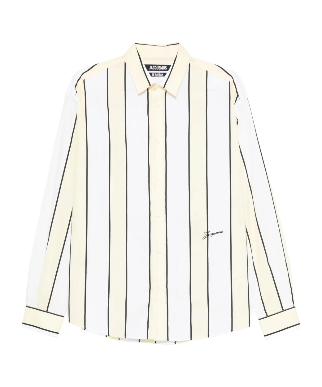 Jacquemus Simon Shirt Buttoned Cuffs Striped Pattern In Multi