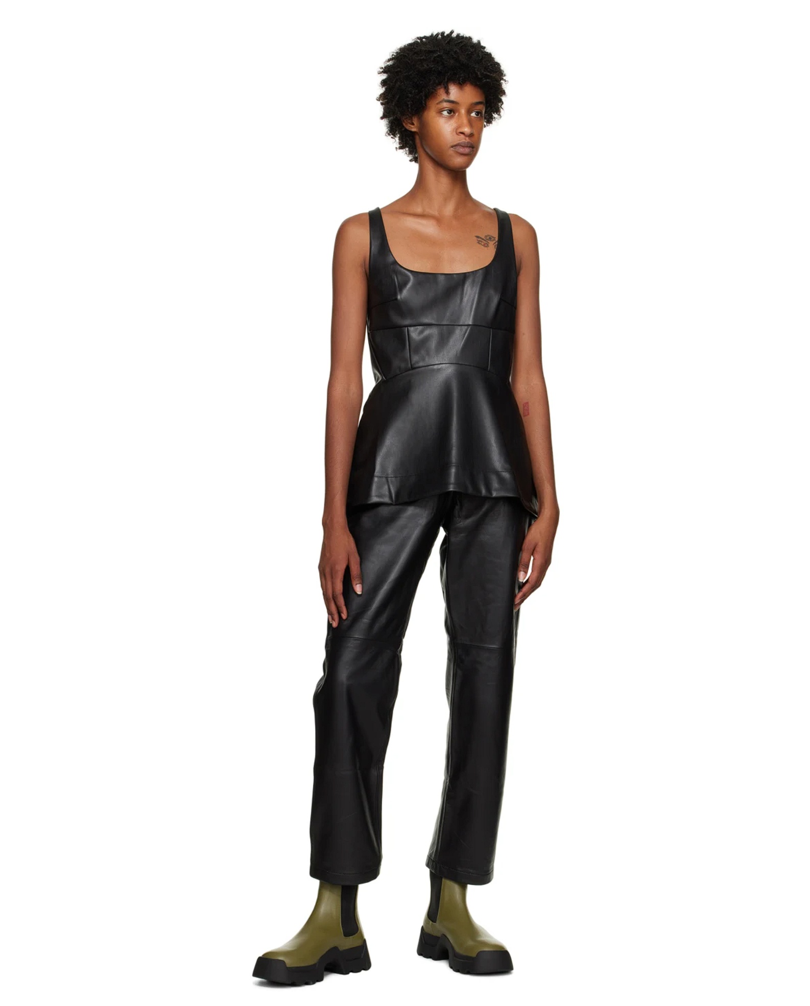 PROENZA SCHOULER STOMP LEATHER CHELSEA BOOTS