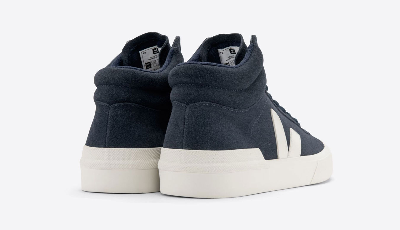 Veja Logo-patch High-top Sneakers In Blue