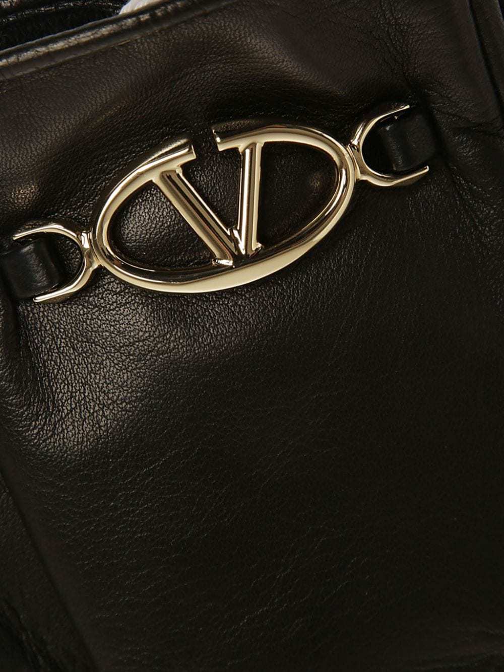 Valentino Luxury Leather Gloves With Elegant Logo Detail And Refined Finish In Black