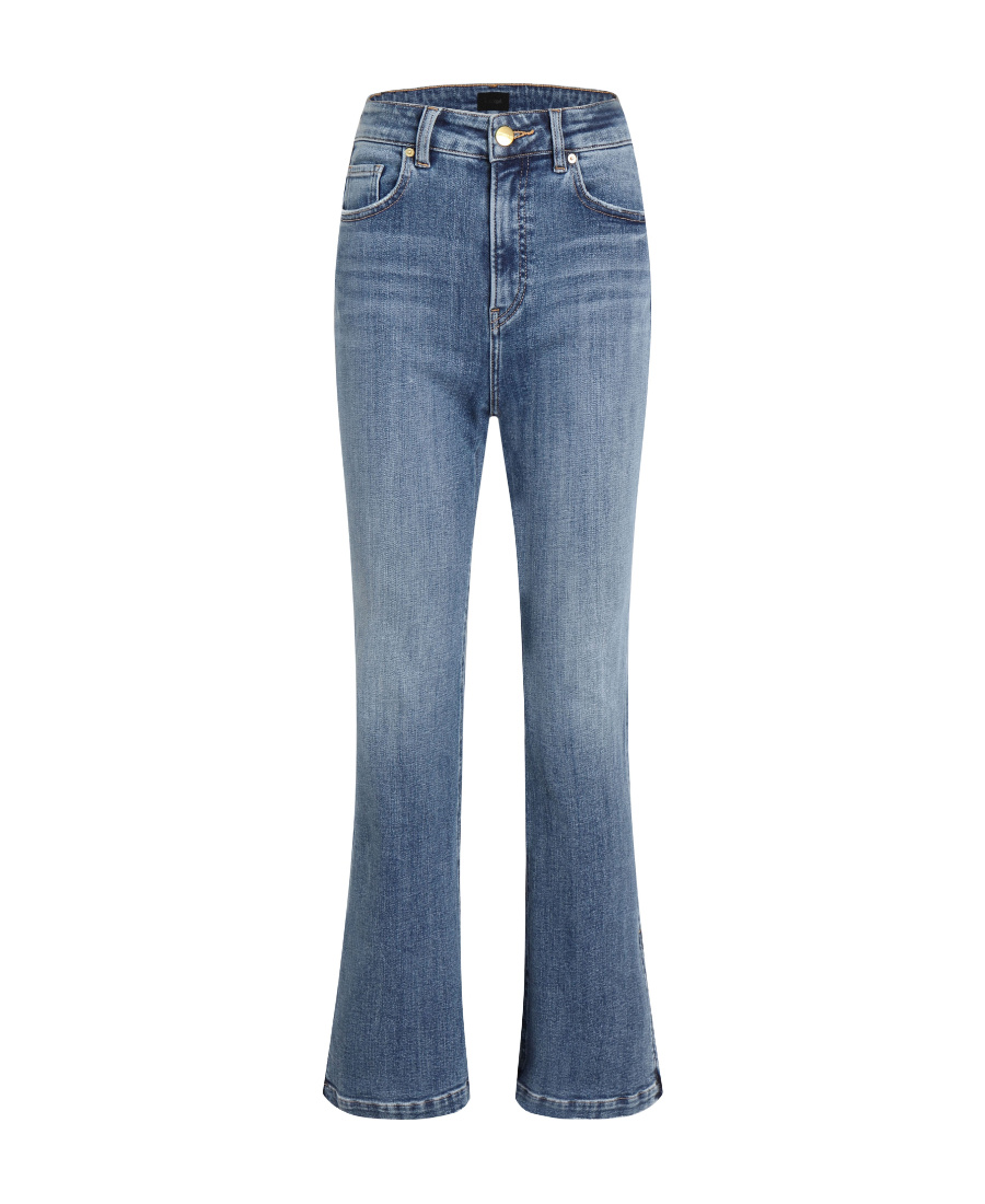 Liuregali Straight Zipper Jeans In Blue