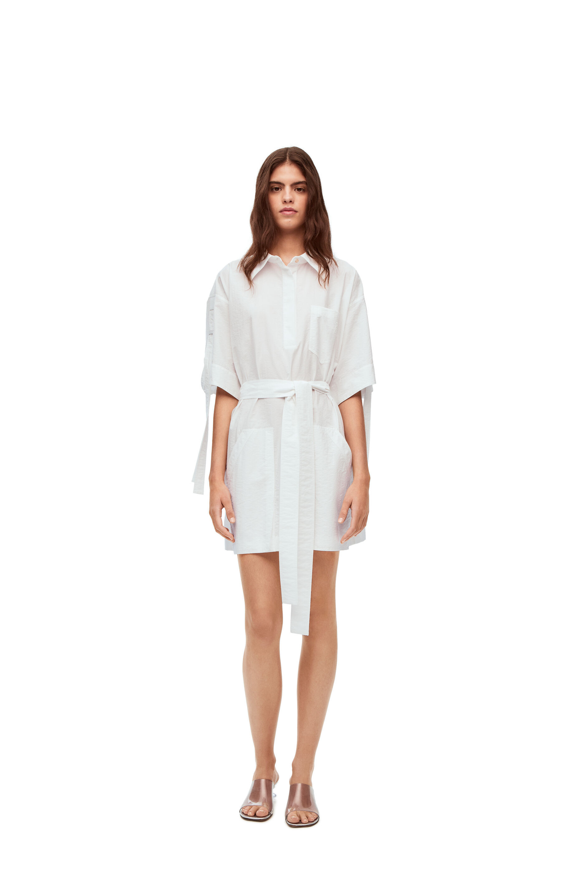 Loewe Workwear Mini Dress In Cotton