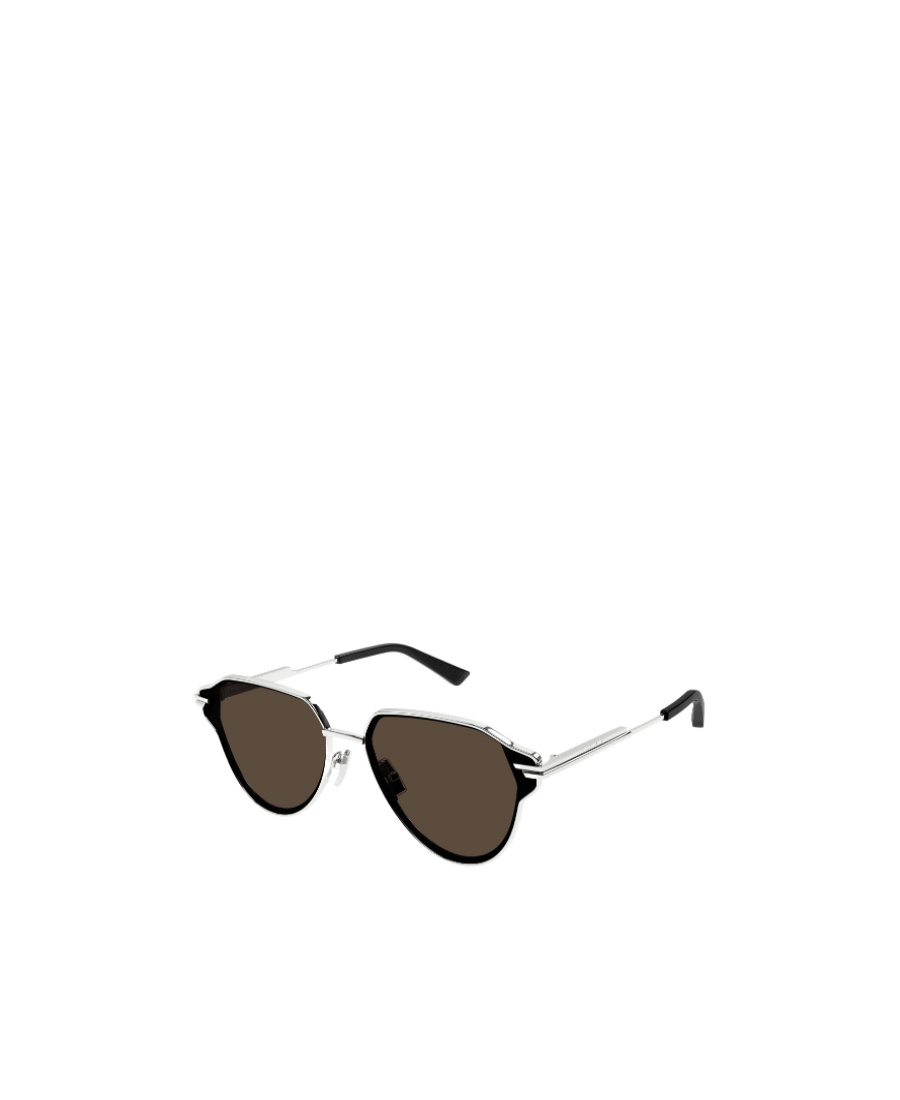 Bottega Veneta Logo Sunglasses In Brown