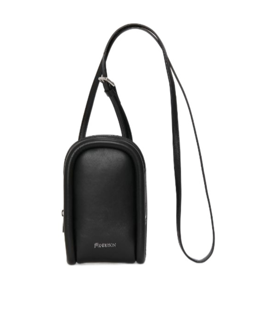 Jw Anderson Bumper Logo-detail Phone Pouch In Black