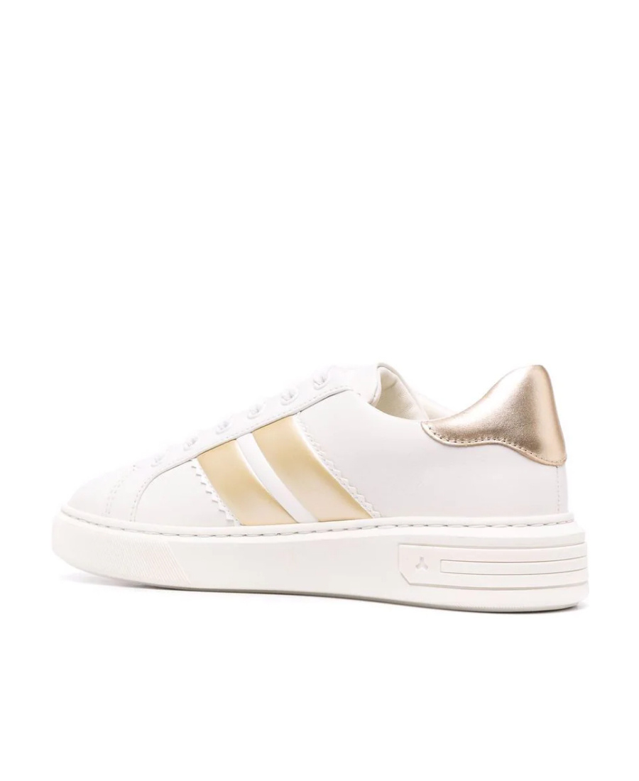BALLY LOGO-STRIPE LEATHER TRAINERS