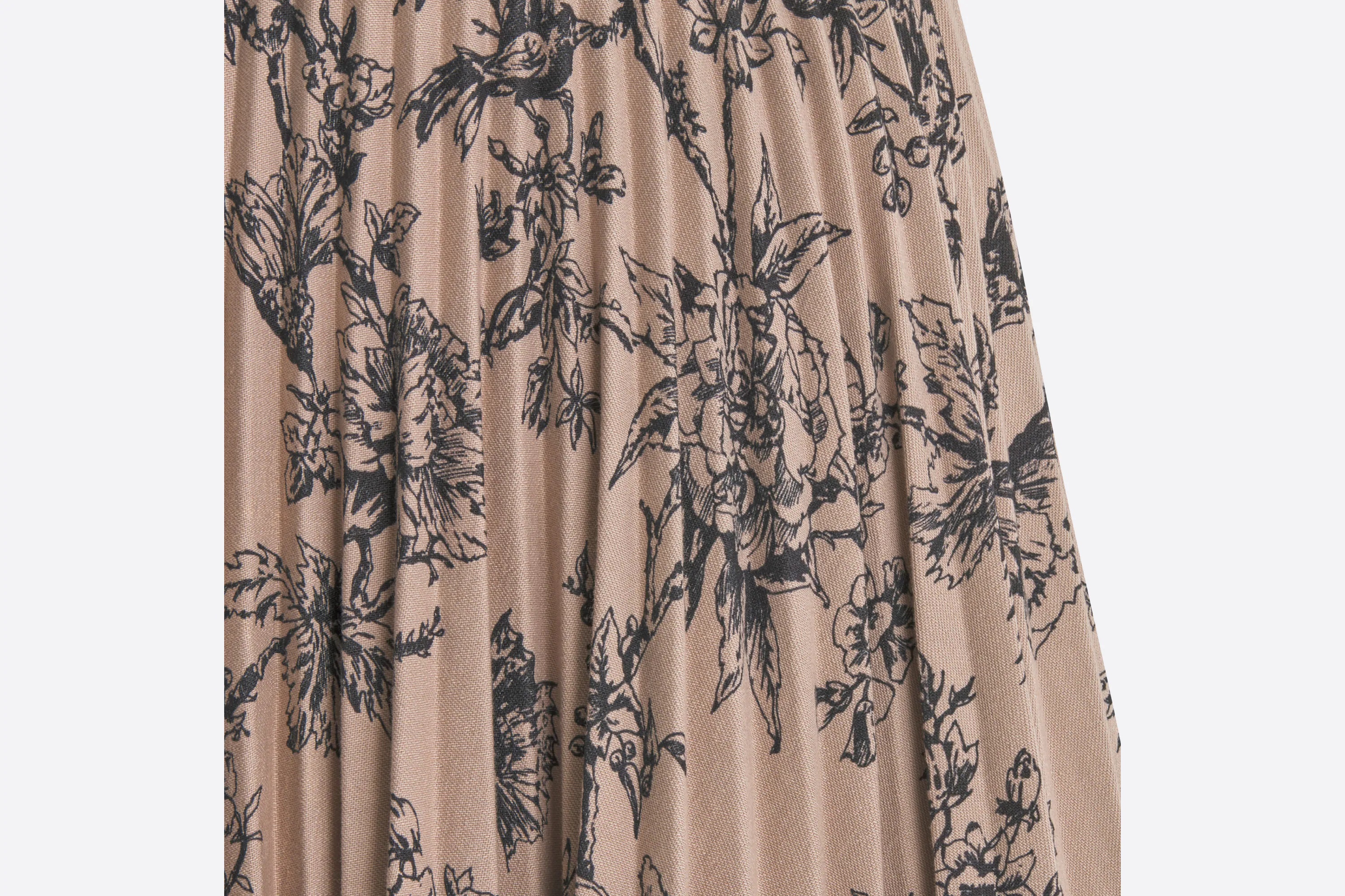 DIOR MID-LENGTH PLEATED SKIRT 