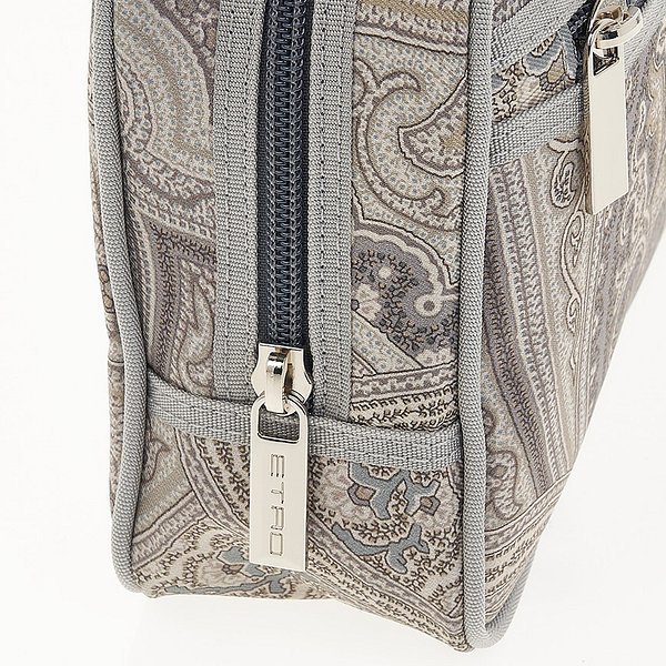 Etro Zipper Clutch In Gray