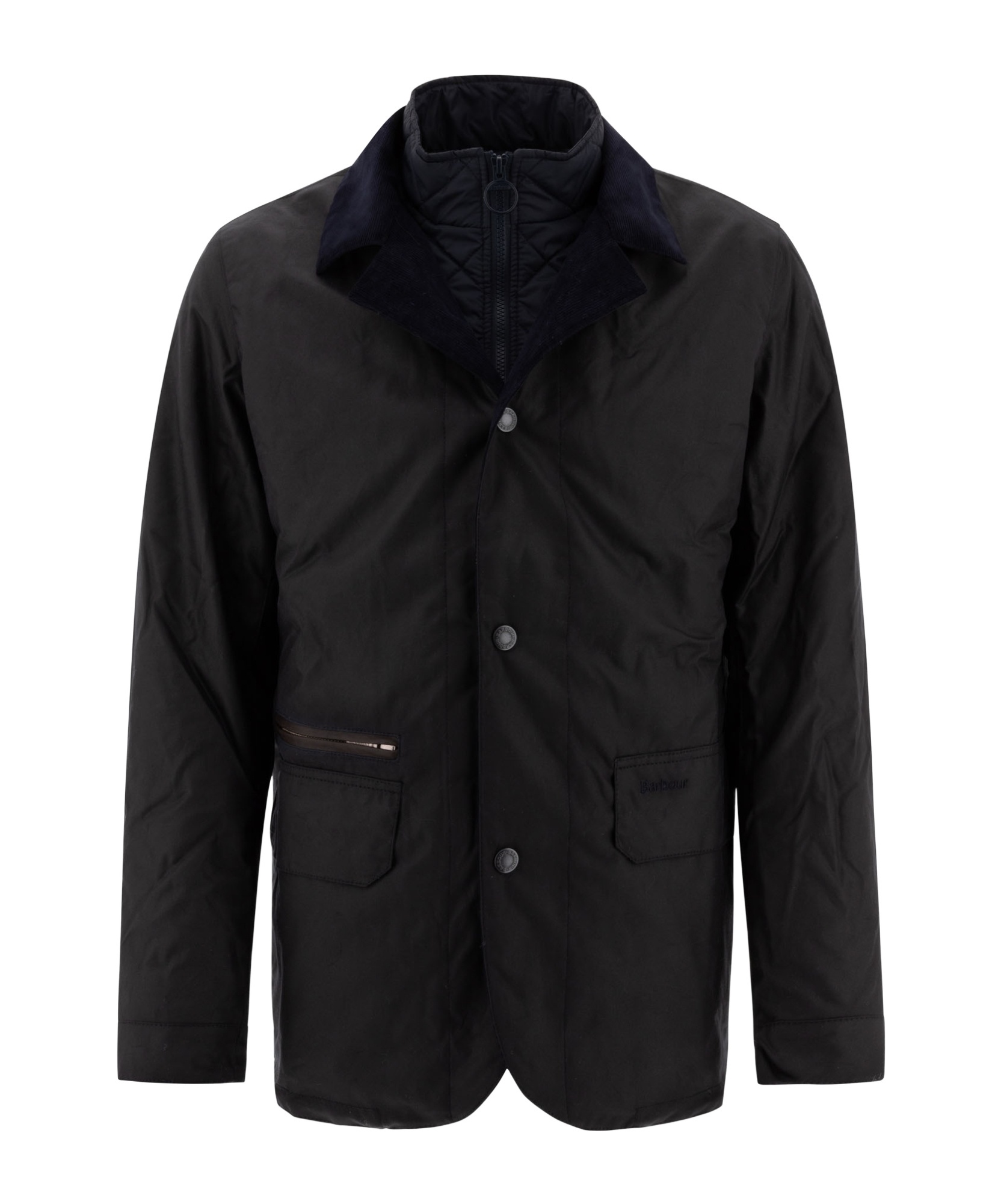 BARBOUR BARBOUR CRASTER LAYERED ZIP-UP JACKET
