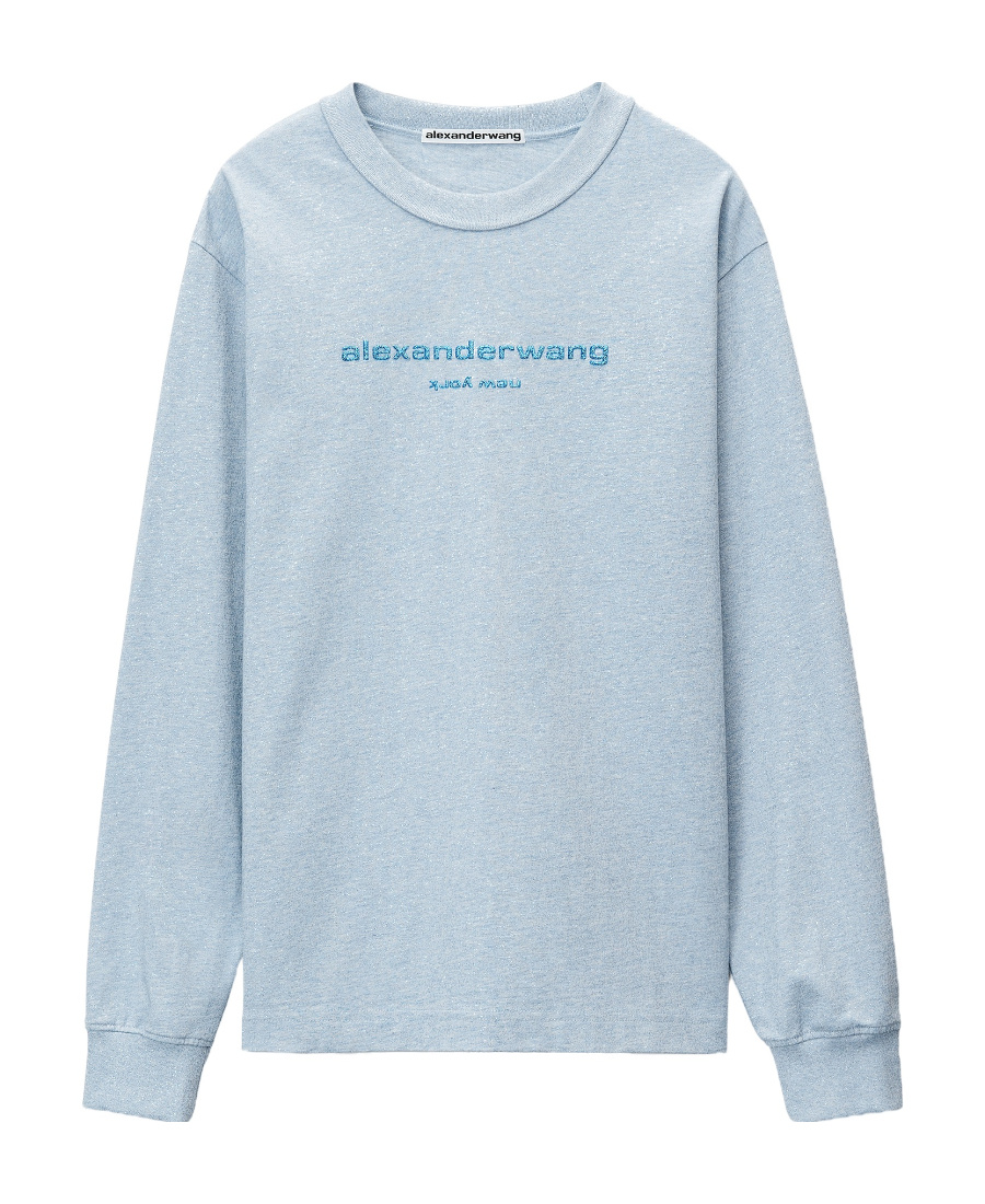 Alexander Wang Women Sweatshirt With Logo In Blue
