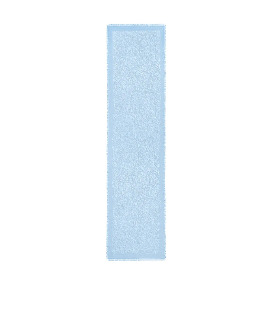 Loewe Logo Scarf In Blue
