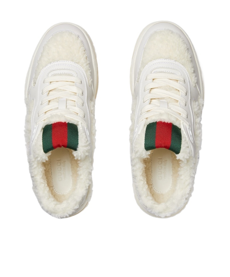 Shop Gucci Women's Re-web Sneaker In White