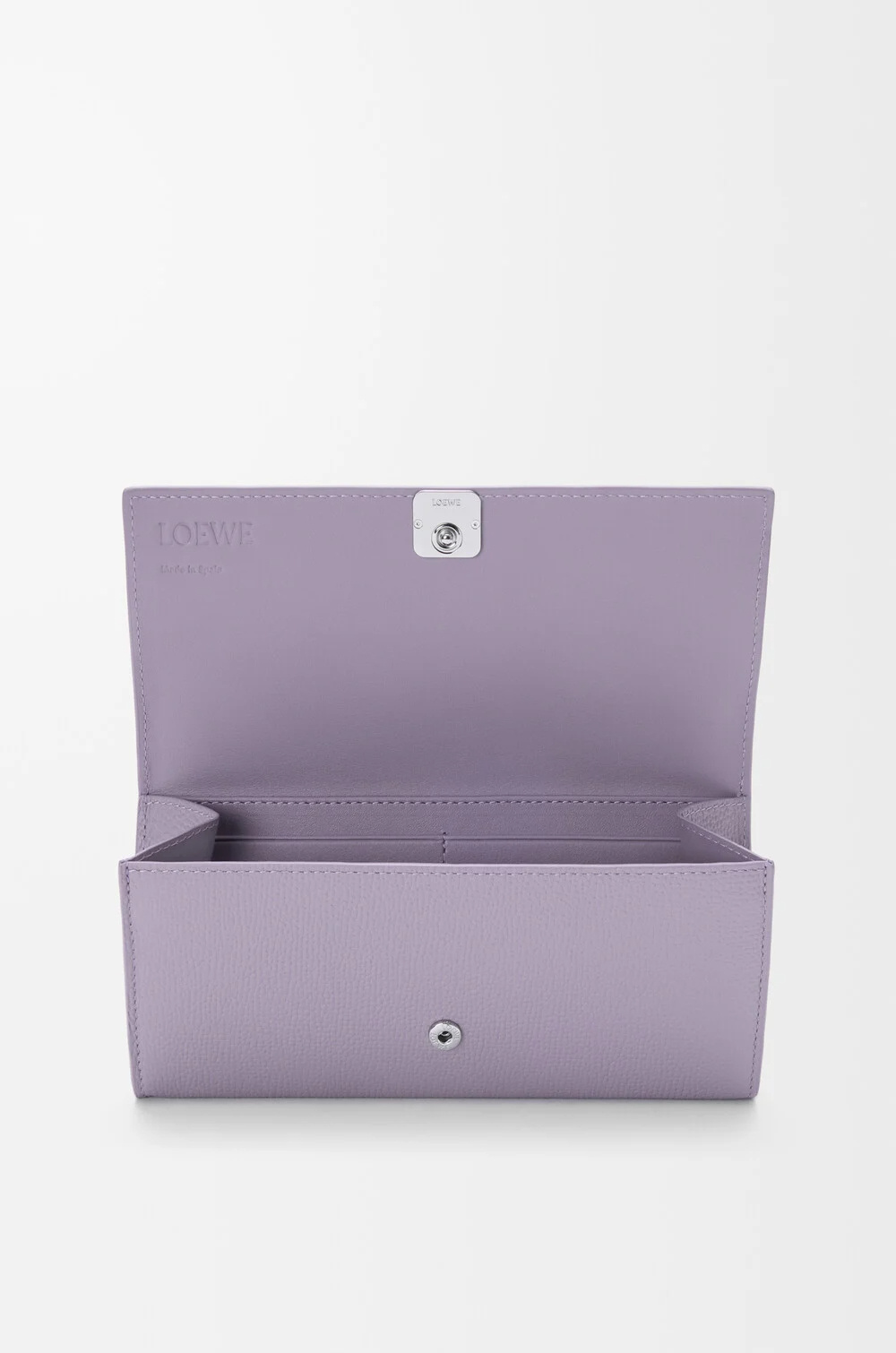 Loewe Anagram Continental Wallet In Pebble Grained Calfskin In Purple