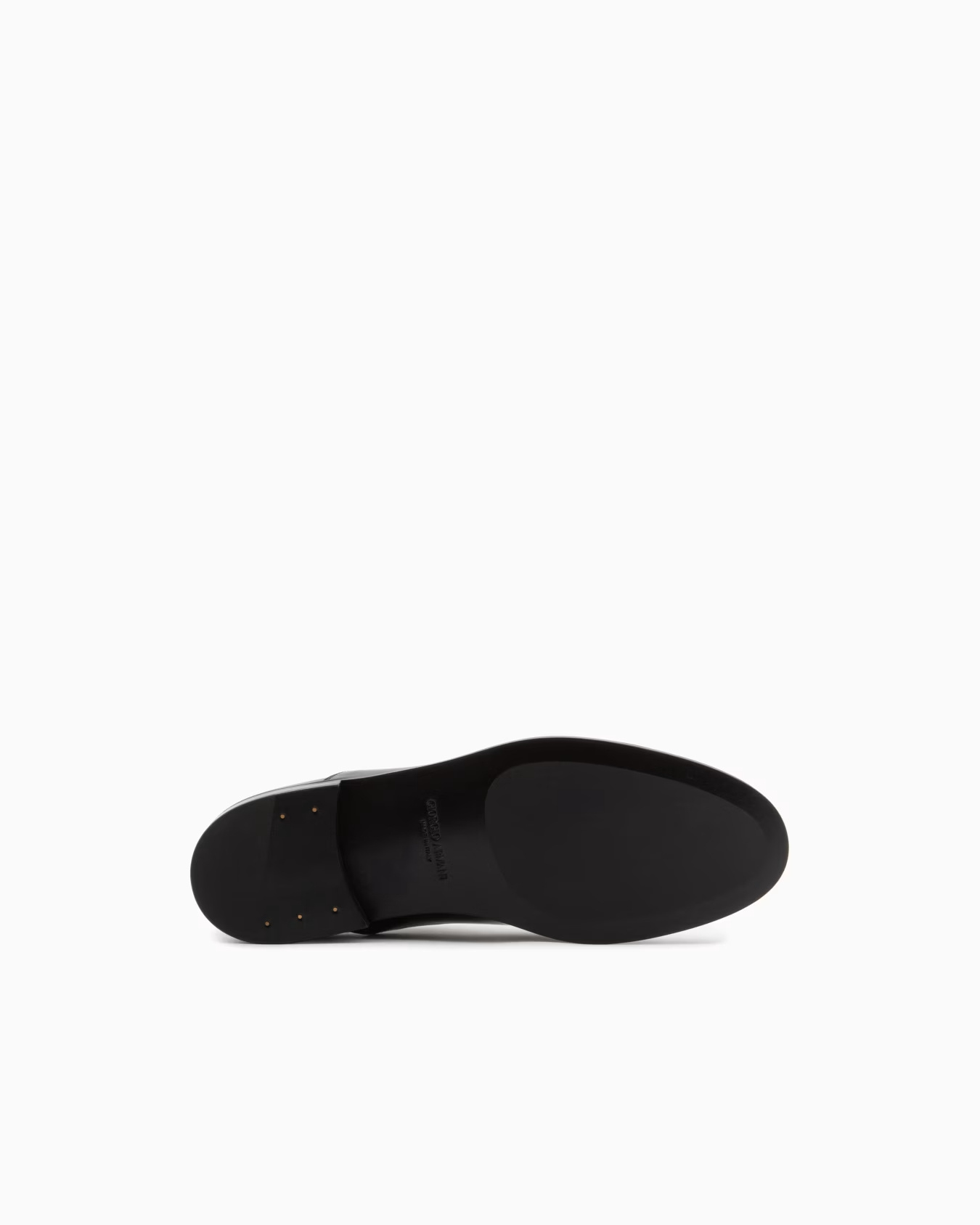 Giorgio Armani Patent-leather Lace-up Shoes In Black