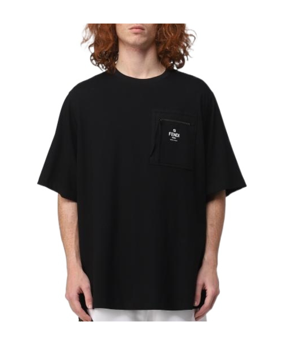 FENDI ZIP-POCKET SHORT-SLEEVE T-SHIRT