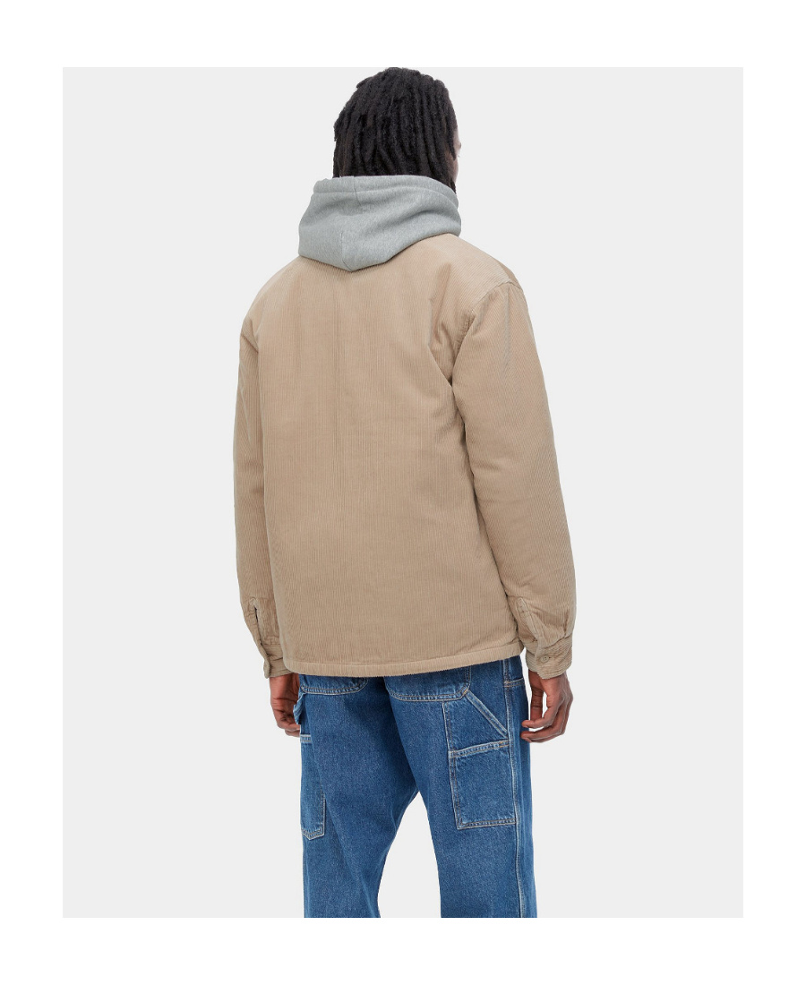 Carhartt Logo-patch Buttoned Shirt In Nude